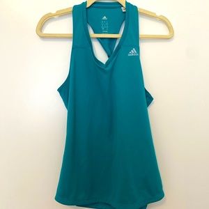 Adidas Twist-Back Aqua women’s athletic top in medium